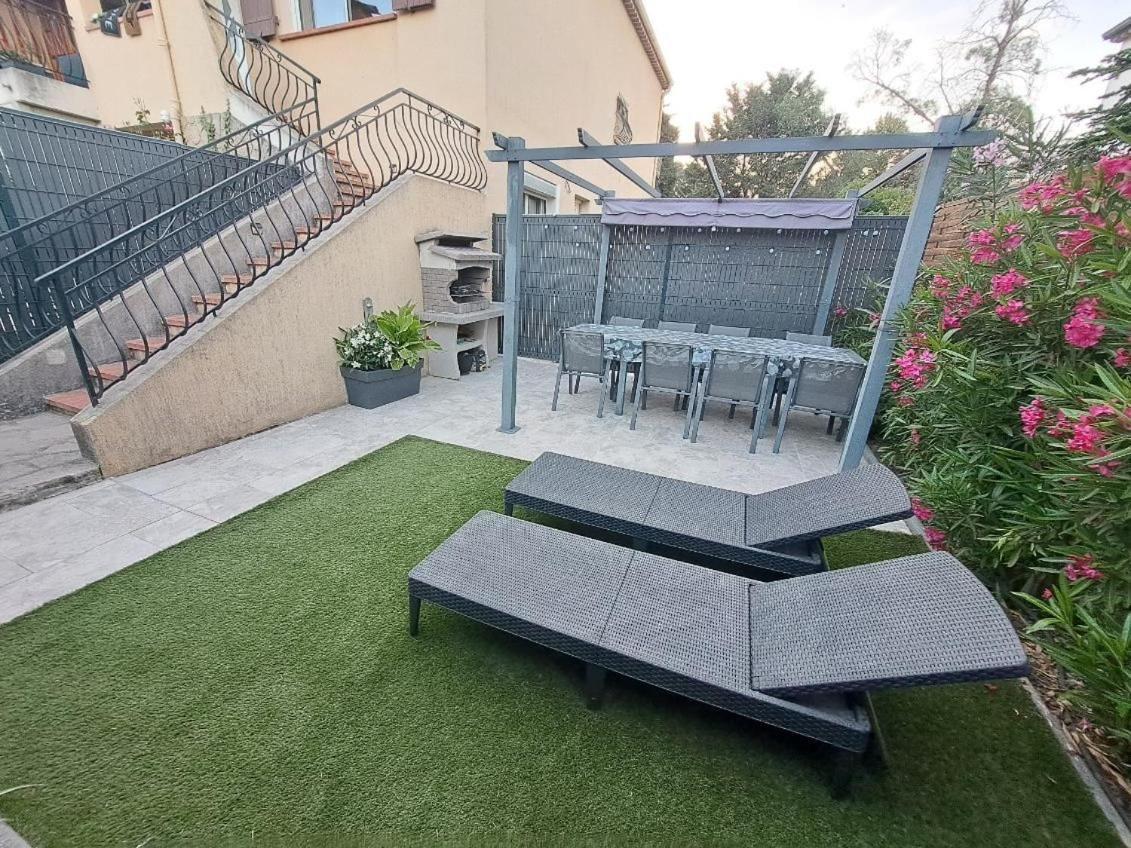 La Villa Castel - Haut De Villa - Parkings- 3 Chambres - 8 Couchages - Jardin - Barbecue Cagnes-sur-Mer Exterior foto